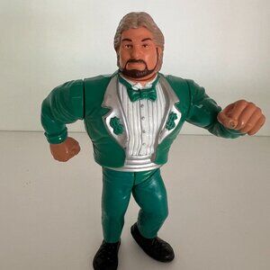 1991 VTG Hasbro WWF Million Dollar Man Ted Dibiase GREEN SUIT -Works